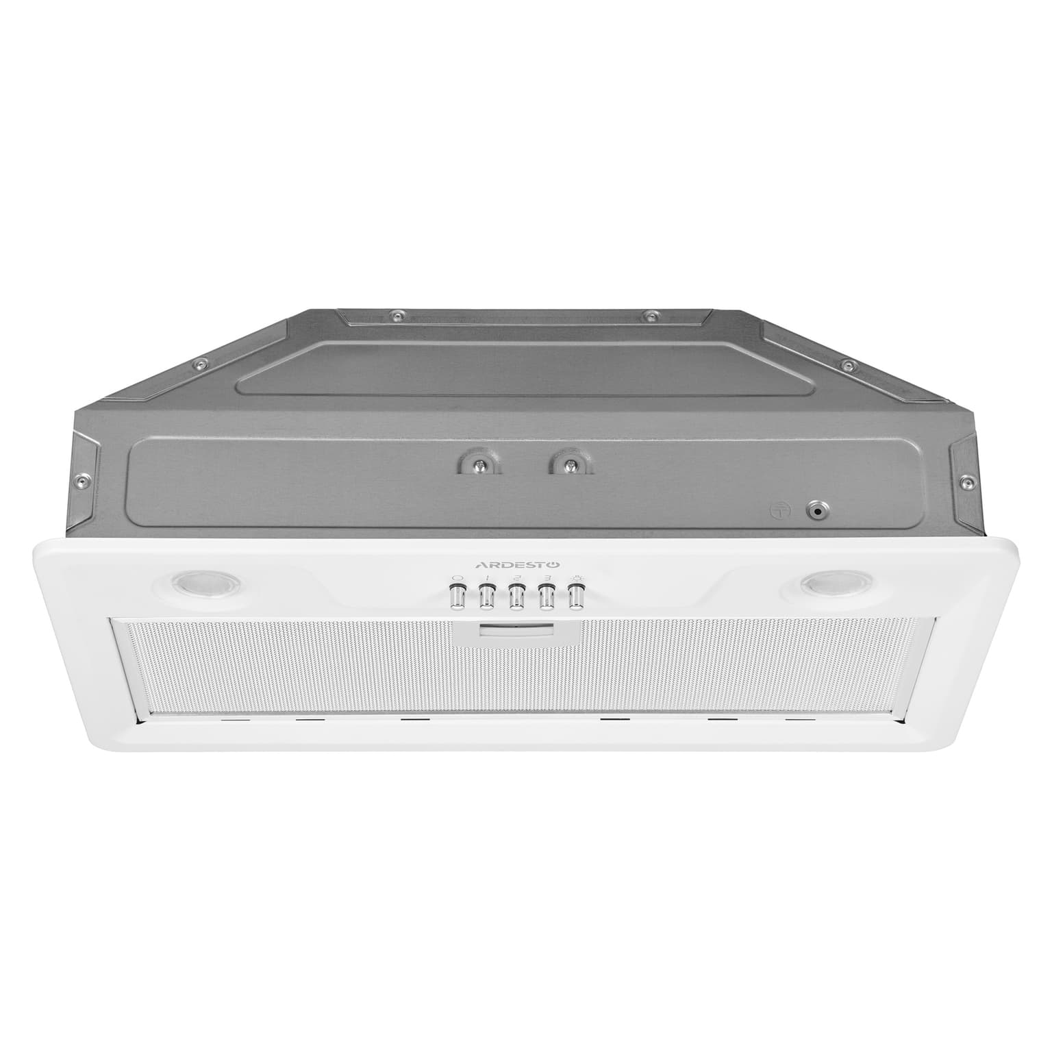Ardesto Hood integrated HFI-F900MW, 52cm, 700m3h, metal, 2x1W LED, button, white