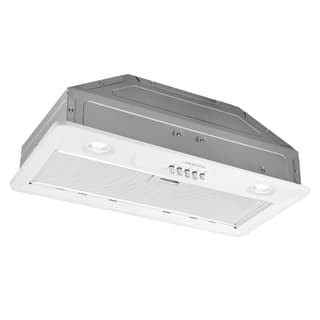 Ardesto Hood integrated HFI-F900MW, 52cm, 700m3h, metal, 2x1W LED, button, white - 4