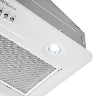 Ardesto Hood integrated HFI-F900MW, 52cm, 700m3h, metal, 2x1W LED, button, white - 6