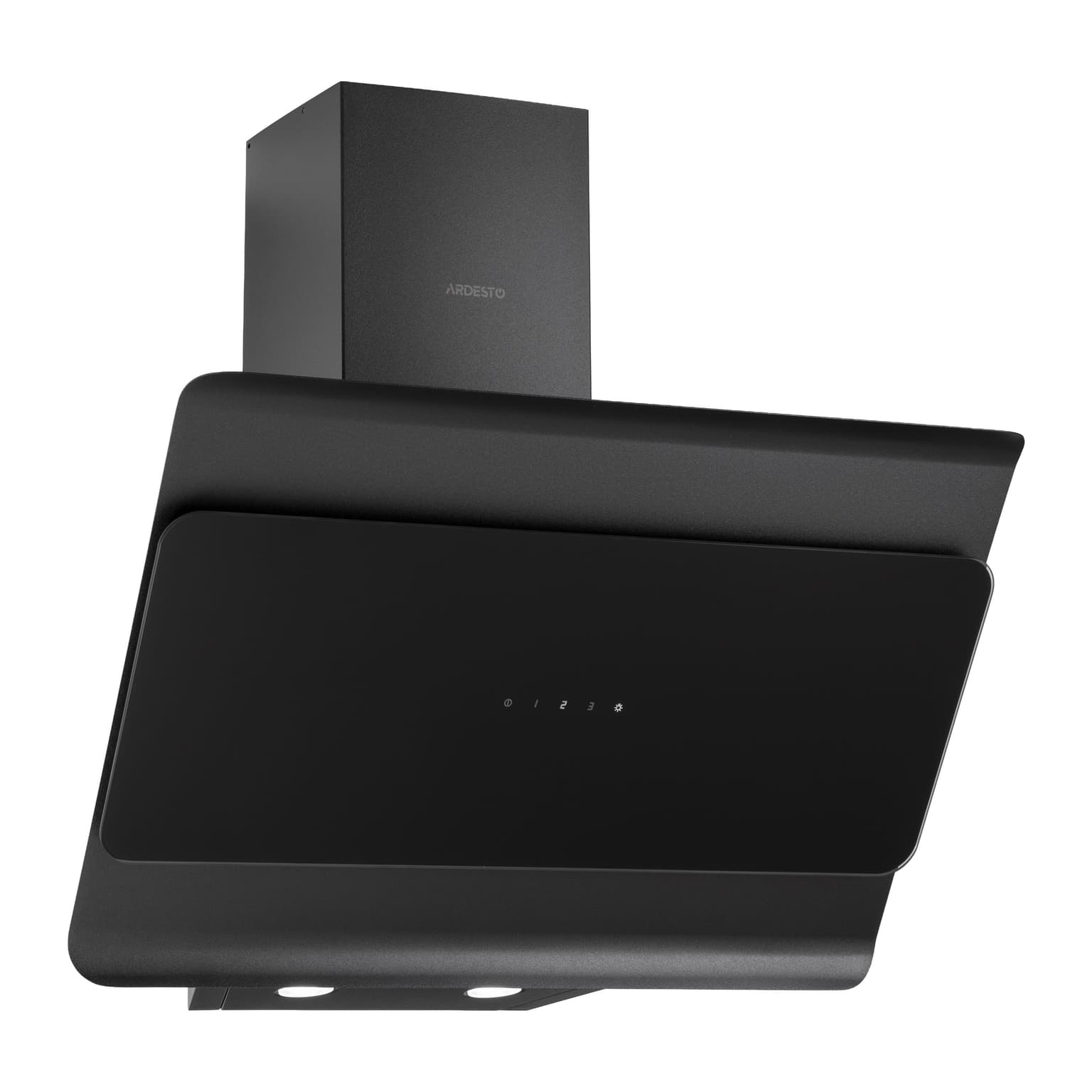 Ardesto Hood Inclined hood HL-F1300BLG, 60cm, 900m3h, glass, 2x1W LED, sensor, black