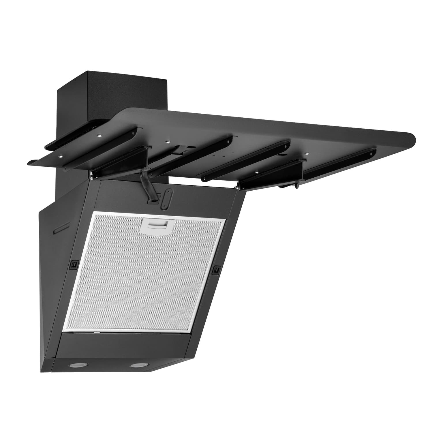Ardesto Hood Inclined hood HL-F1300BLG, 60cm, 900m3h, glass, 2x1W LED, sensor, black - 4