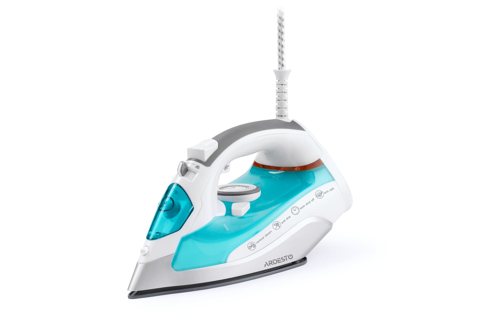 Ardesto Iron IR-C2228-TQ, 2200W, 280ml, steam boost-100gr, ceramic soleplate, blue