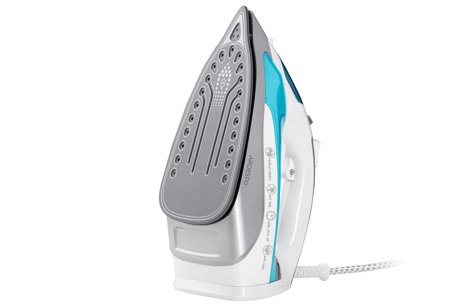 Ardesto Iron IR-C2228-TQ, 2200W, 280ml, steam boost-100gr, ceramic soleplate, blue - 3