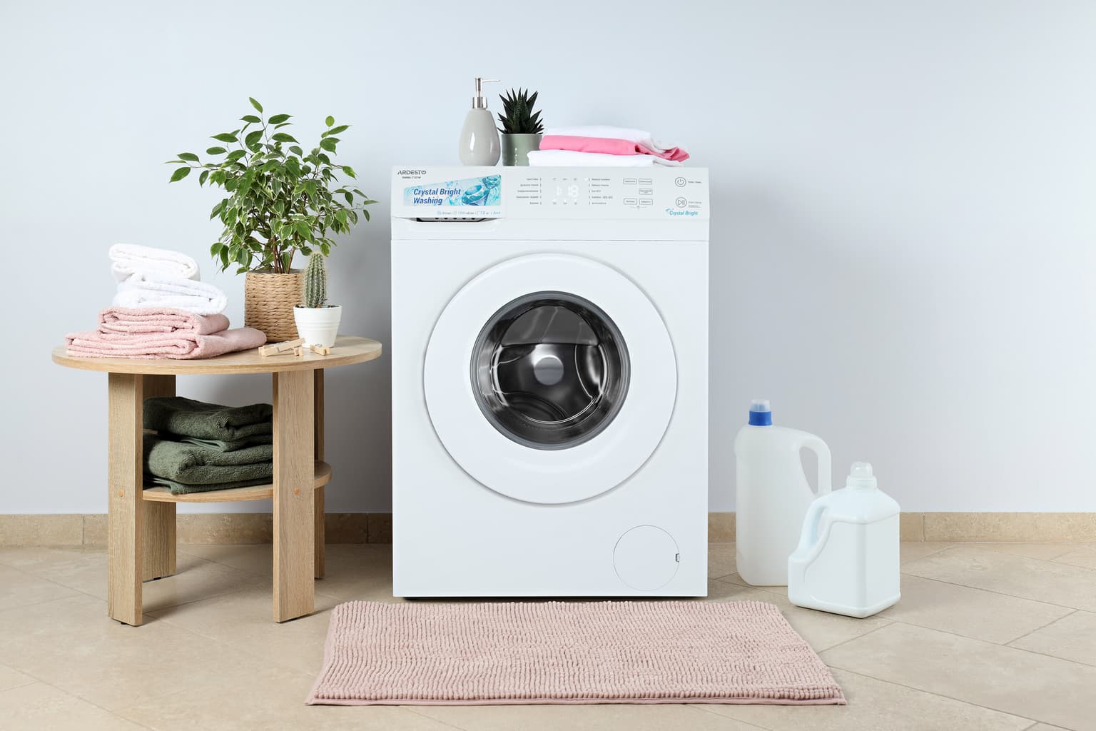 Ardesto Washing machine front load Crystal Bright, 7kg, 1200, A++, 42cm, display, steam, touch control, add.loading, white - 2