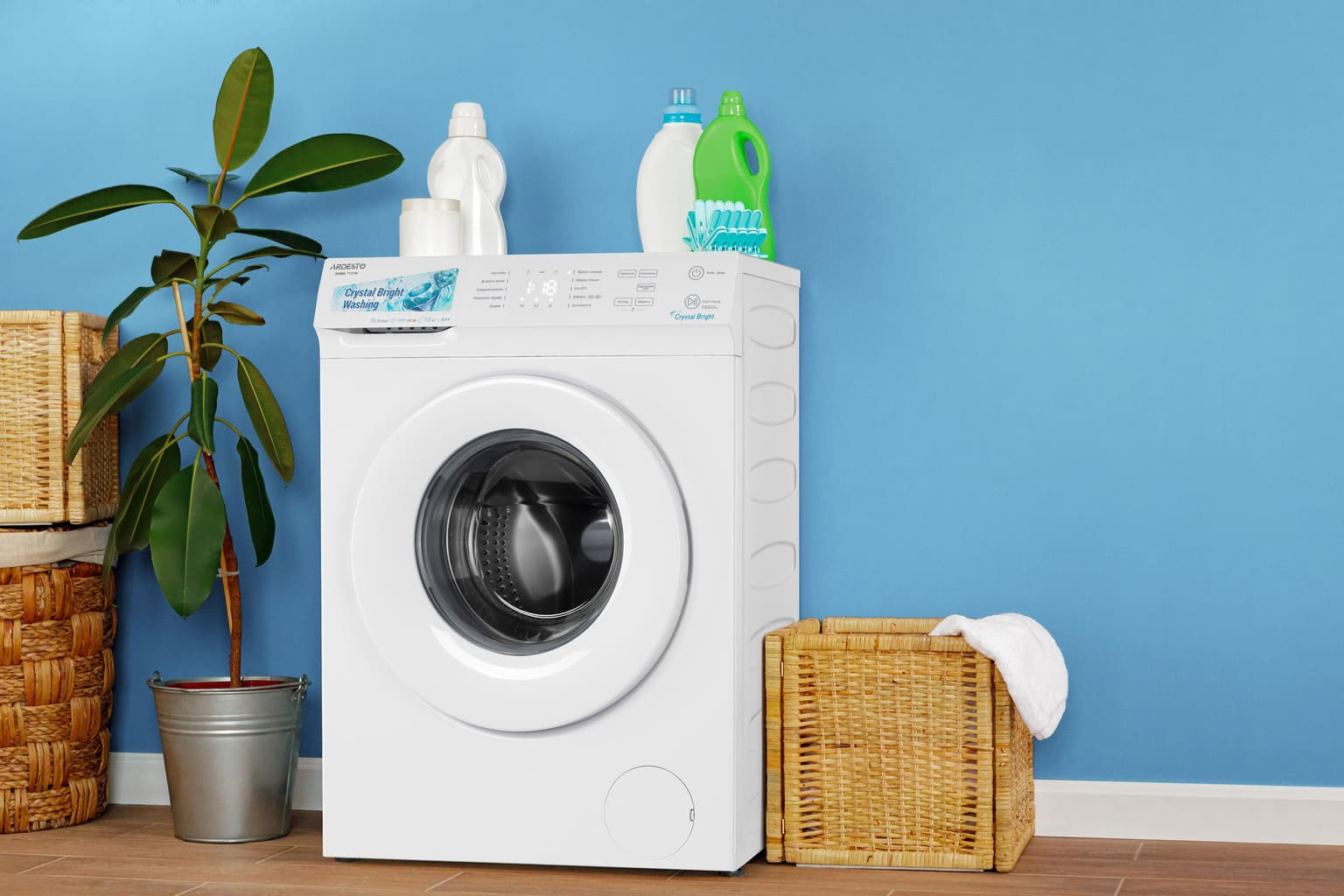 Ardesto Washing machine front load Crystal Bright, 7kg, 1200, A++, 42cm, display, steam, touch control, add.loading, white - 3