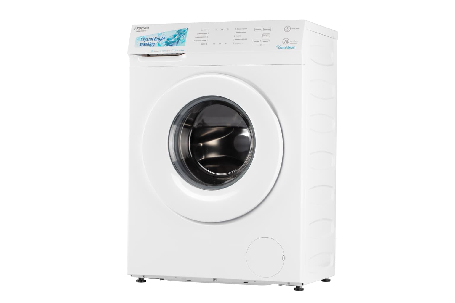 Ardesto Washing machine front load Crystal Bright, 7kg, 1200, A++, 42cm, display, steam, touch control, add.loading, white - 5