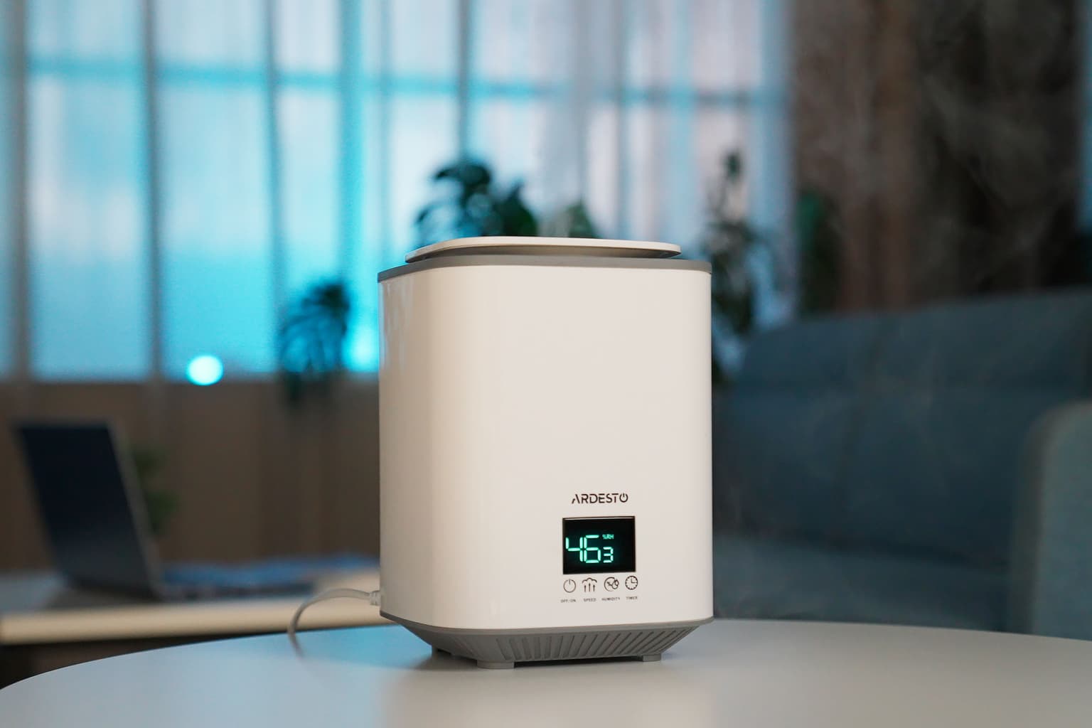 Ardesto Air humidifier USH-H-26W ultrasonic, 25m2, 3.1l, 250ml/h, electric. steering, upper water bay, display, white - 4