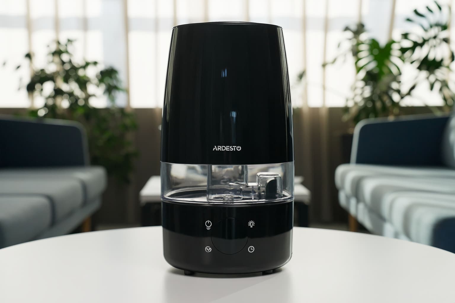 Ardesto Air humidifier USH-H-4B ultrasonic, 30m2, 4l, 280ml/h, electric. control, remote control, top. water inlet, display, black - 6