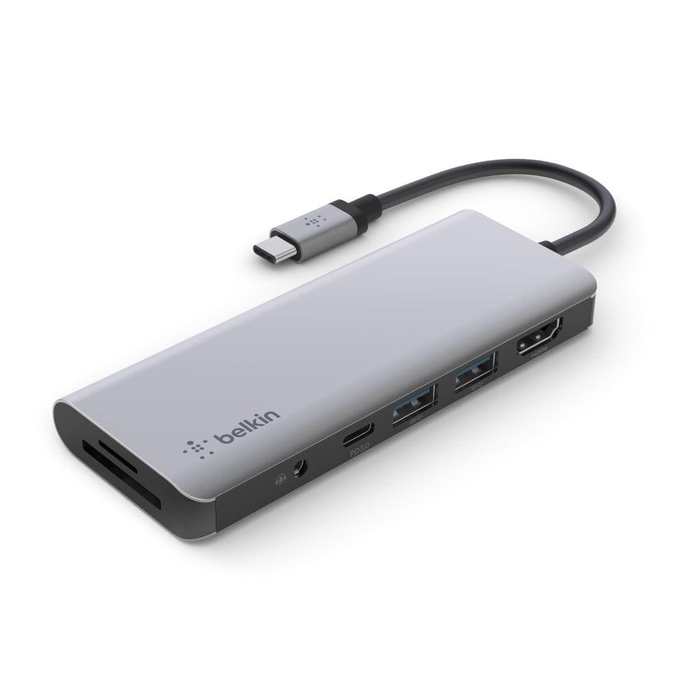 Belkin Hub USB-C 7in1 HDMI/2xUSB-A/USB-C/SD/microSD/jack3.5
