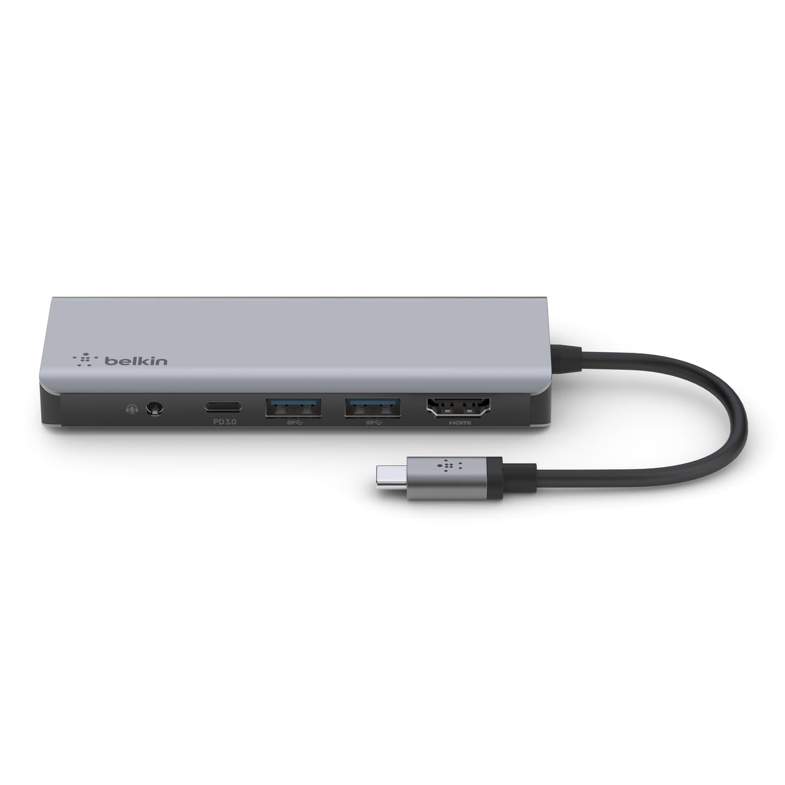 Belkin Hub USB-C 7in1 HDMI/2xUSB-A/USB-C/SD/microSD/jack3.5 - 5