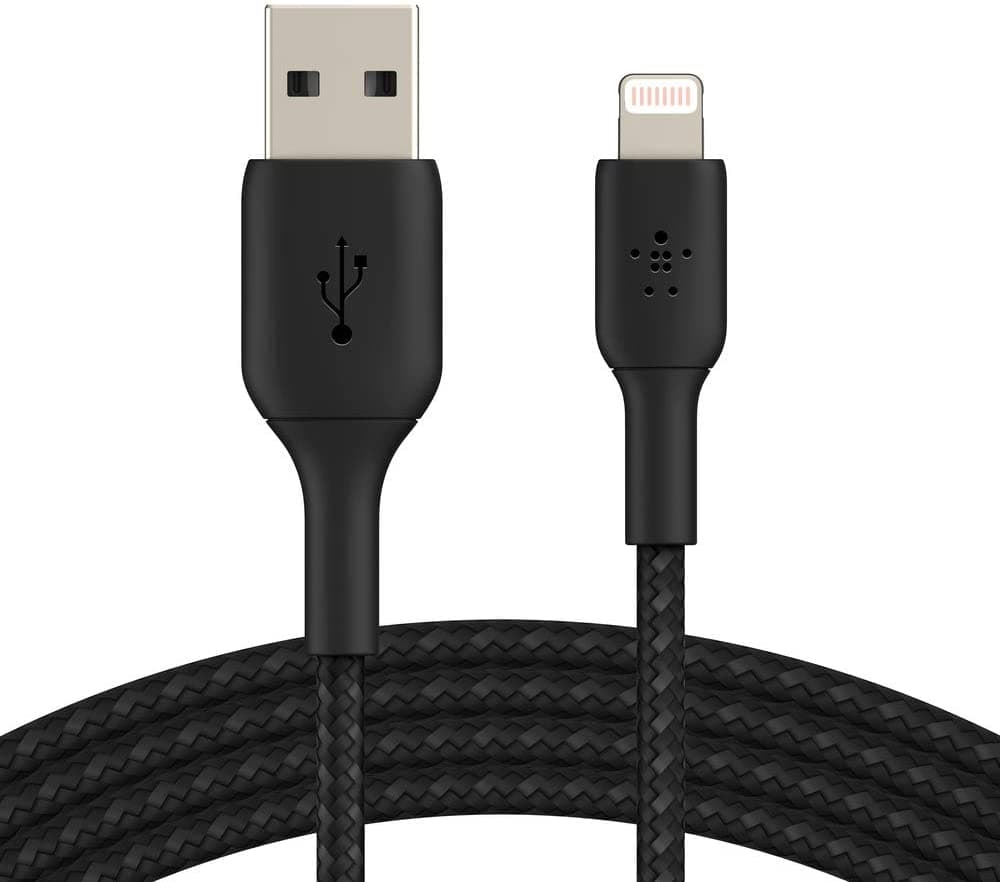 Belkin cable USB-A > Lightning charge/data, 1m, BRAIDED, black