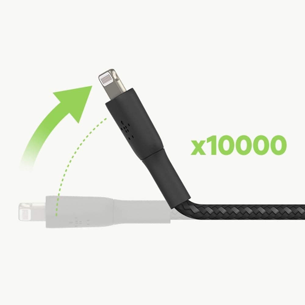 Belkin cable USB-A > Lightning charge/data, 1m, BRAIDED, black - 3