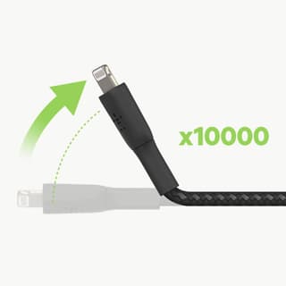 Belkin cable USB-A > Lightning charge/data, 1m, BRAIDED, black - 3