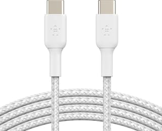 Belkin cable USB-C > USB-C charge/data, 2m, 60W, Type-C, BRAIDED, white