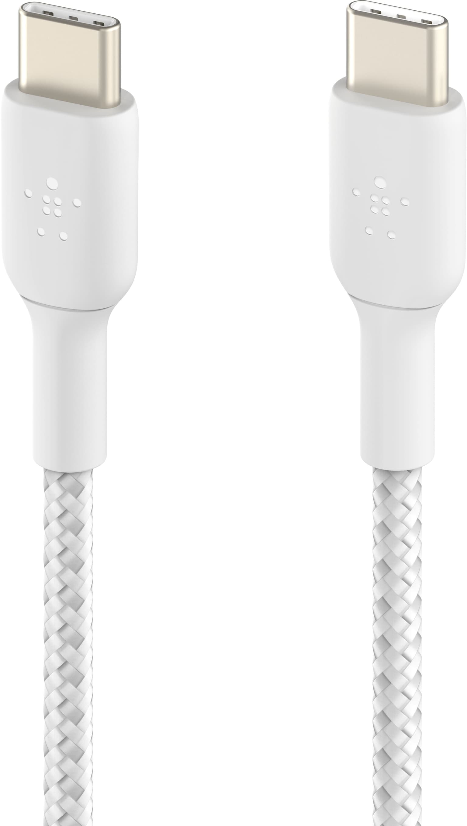 Belkin cable USB-C > USB-C charge/data, 2m, 60W, Type-C, BRAIDED, white - 3