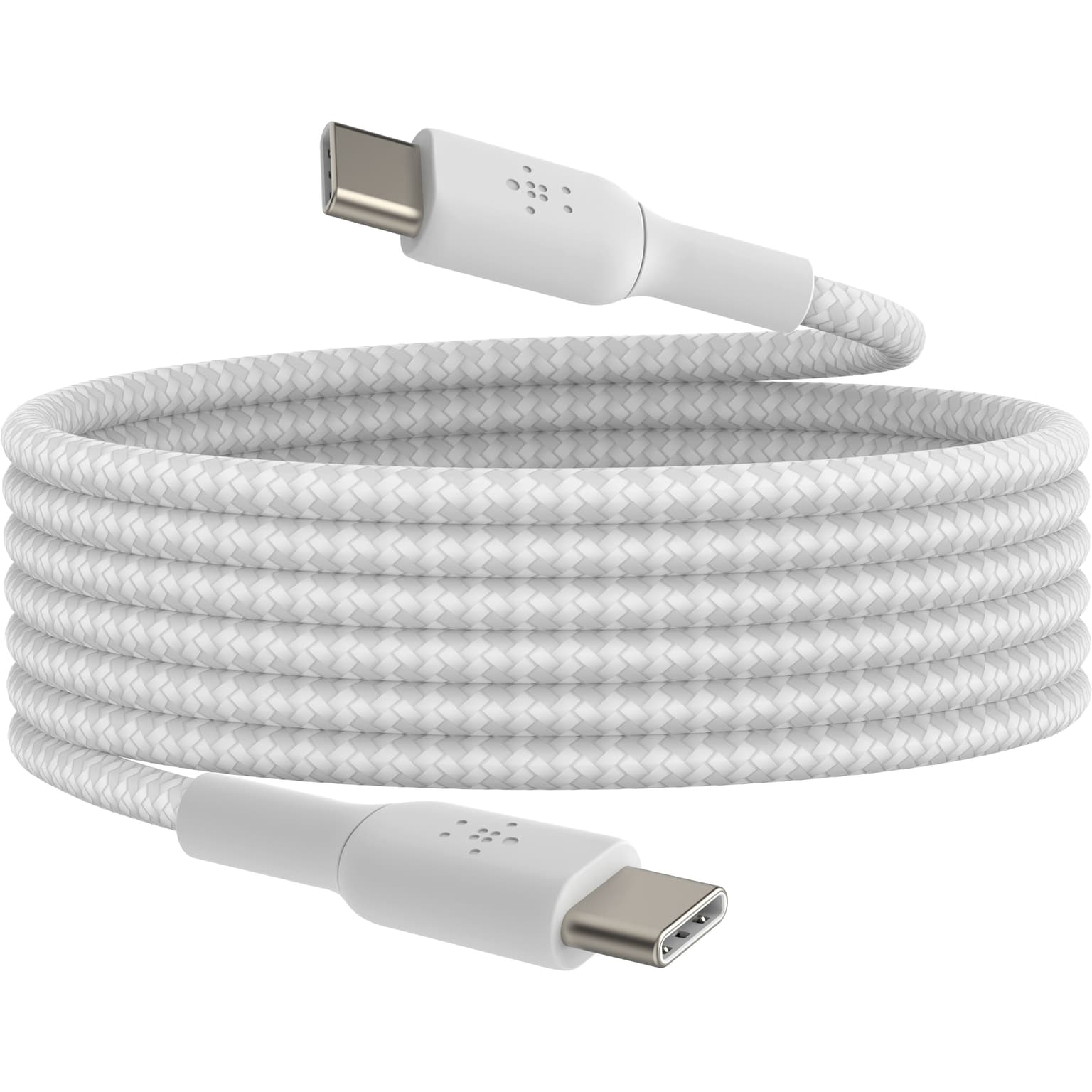 Belkin cable USB-C > USB-C charge/data, 2m, 60W, Type-C, BRAIDED, white - 6