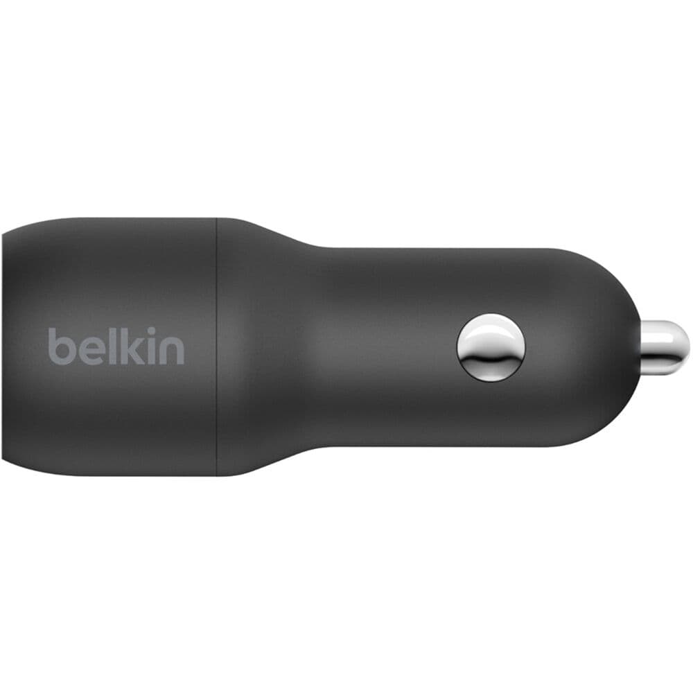 Belkin Car Charger 24W 2xUSB-A, cable USB-A > USB-C 1m, black - 3