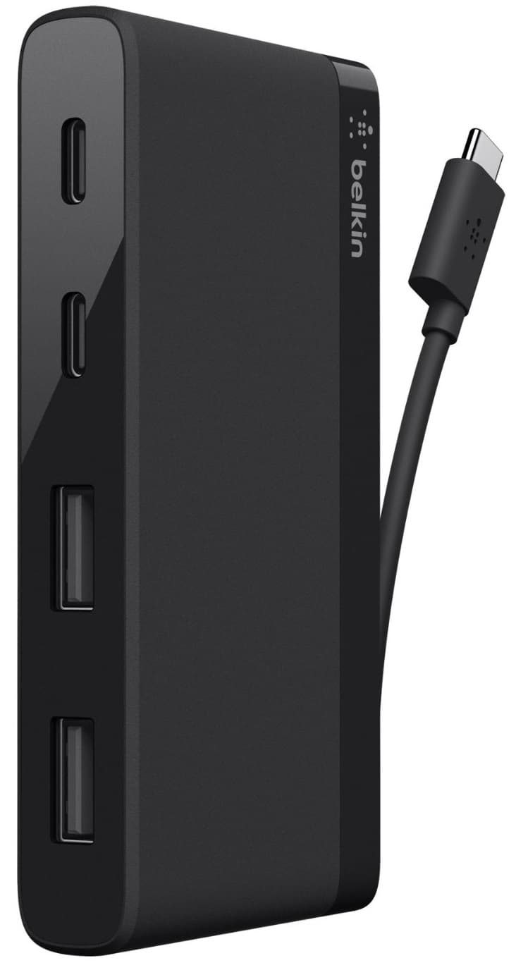 Belkin USB-C 4-PORT MINI HUB,3.0,BLK - 5