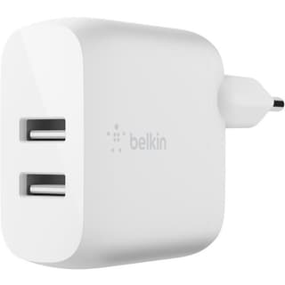 Belkin Wall Charger 24W USB-A, 1M PVC A-LTG, white
