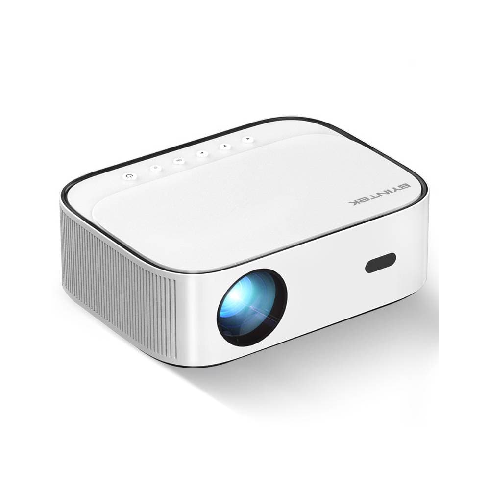 BYINTEK K45 Smart Home Theater Projector, FHD, Support 4K, Android 9.0, LCD, LED, 700 ANSI lumens, WiFi, BT4.0, White