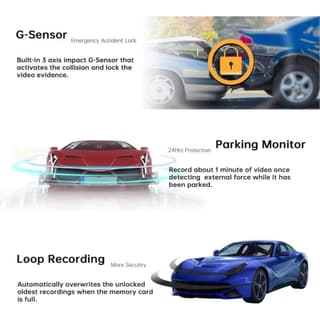 DDPAI Z40 GPS DUAL, 140°, WIFI, GPS, Front and Rear Cam, Car Video Recorder, Black — 4