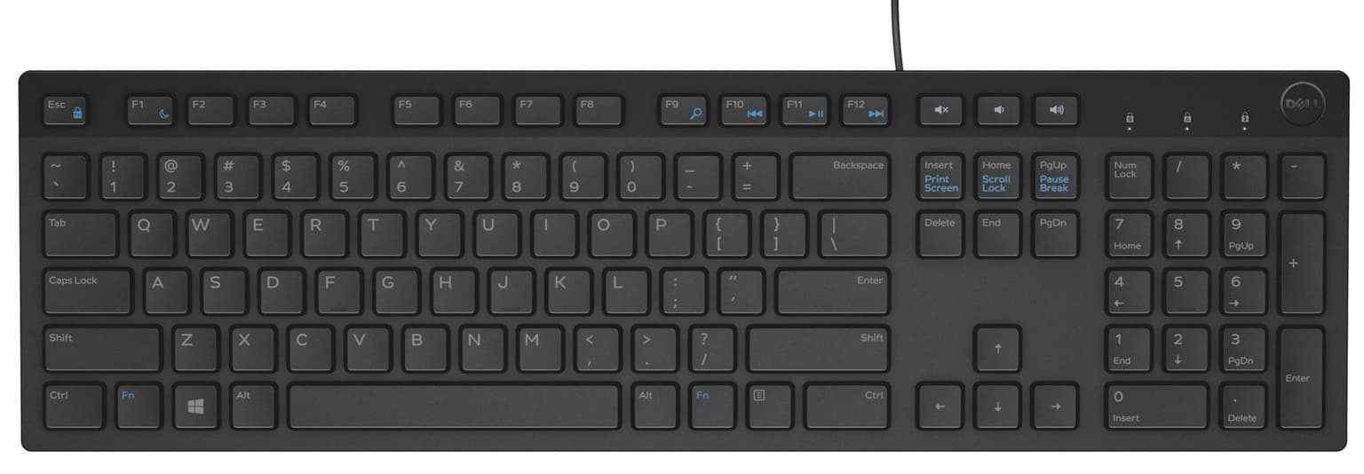 Dell Multimedia Keyboard-KB216 Russian (QWERTY) - Black
