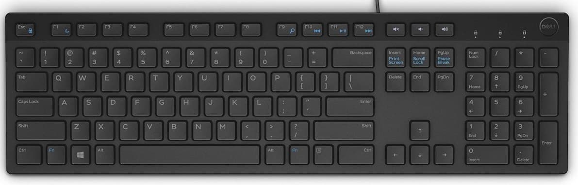 Dell Multimedia Keyboard-KB216 - Black US only - 6