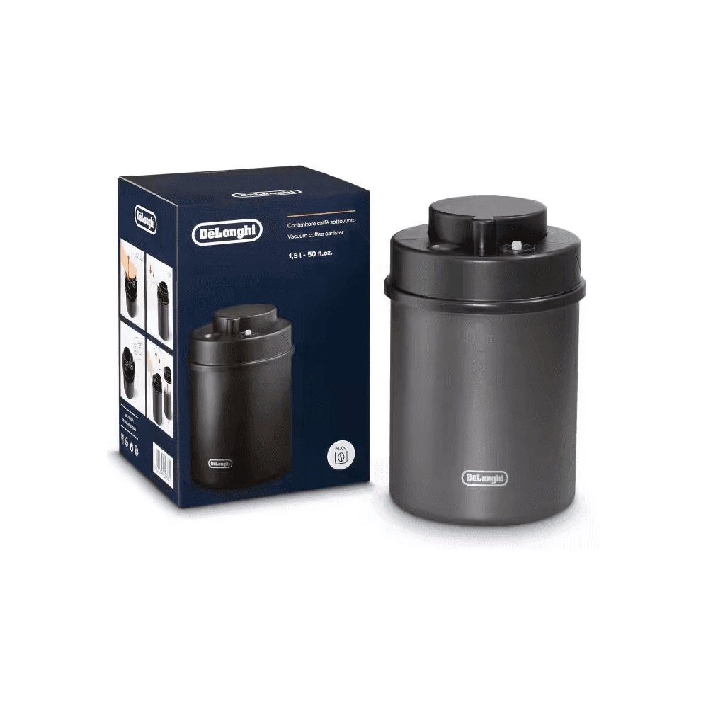 DeLonghi DLSC071, 1.5L, Vacuum Coffee Canister, Black