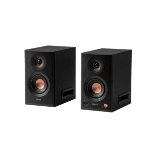 EDIFIER MR5, 110W, XLR, 6.35 mm TRS, RCA, AUX, Tri-amped Powered Studio Monitor Speakers, Black