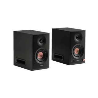 EDIFIER MR5, 110W, XLR, 6.35 mm TRS, RCA, AUX, Tri-amped Powered Studio Monitor Speakers, Black — 4