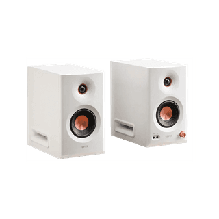 EDIFIER MR5, 110W, XLR, 6.35 mm TRS, RCA, AUX, Tri-amped Powered Studio Monitor Speakers, White — 3