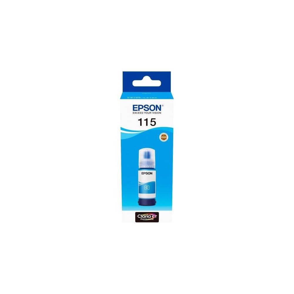 EPSON EcoTank 115 Cyan Ink Bottle L8160/L8180 C13T07D24A