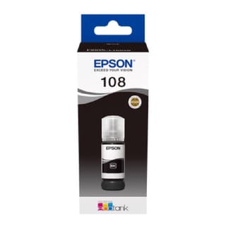 EPSON EcoTank 108 Black Ink Bottle L8050 C13T09C14A