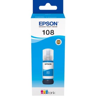 EPSON EcoTank 108 Cyan Ink Bottle L8050 C13T09C24A