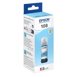 EPSON კარტრიჯის მელანი 108 ECOTANK LIGHT CYAN INK BOTTLE C13T09C54A — 2