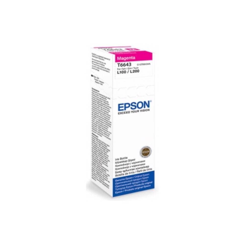 EPSON T664 Magenta Ink Bottle 70ml L100/L200 C13T66434A