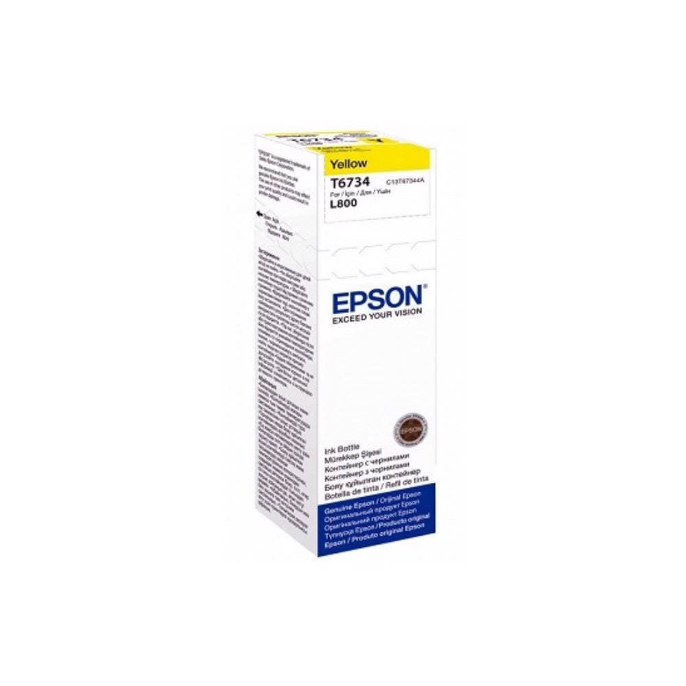 EPSON L800 Yellow ink bottle 70ml (10 x 15 - 1800 Photo Pages)C13T67344A