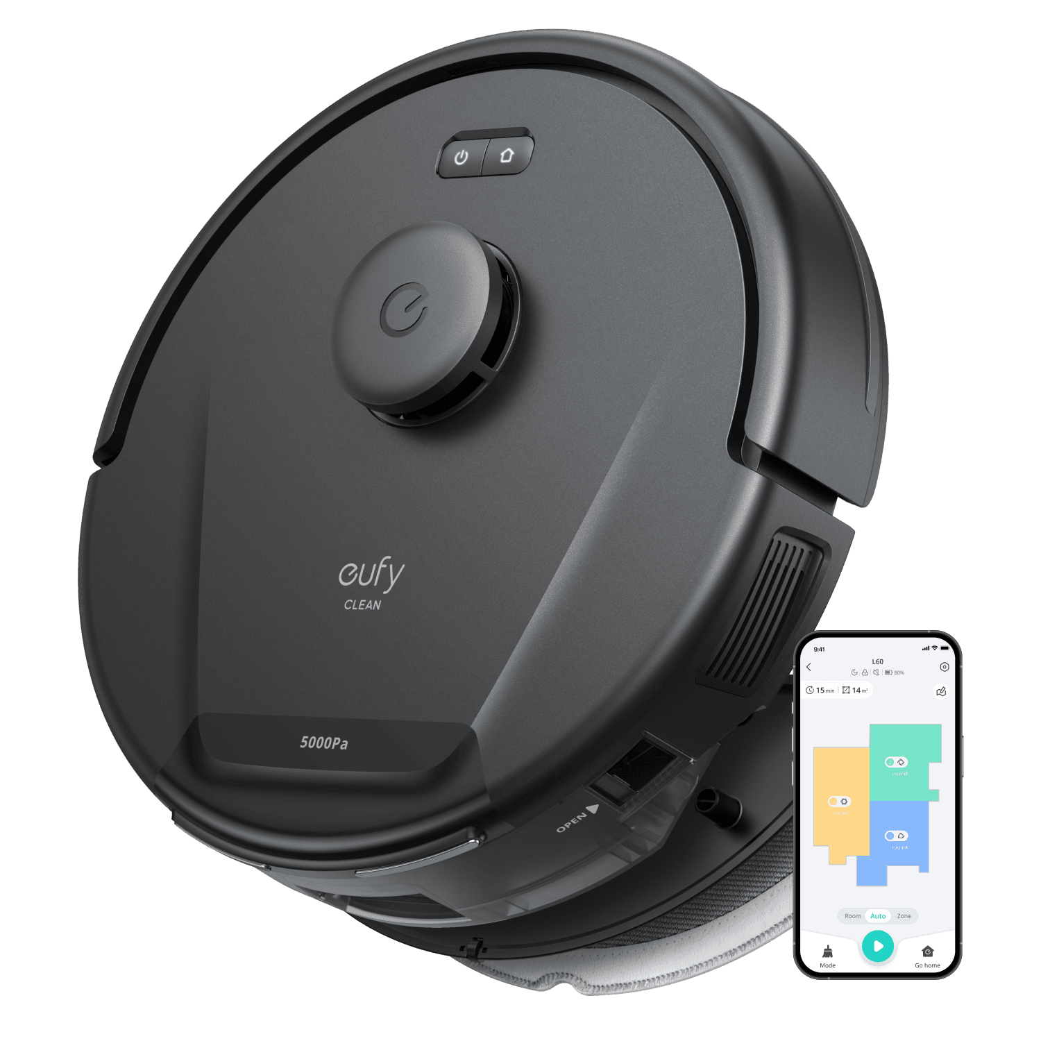 eufy L60 Hybrid Robot Vacuum Black T2268G11