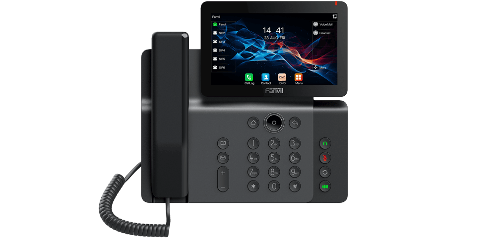 Fanvil IP Phone - 20 SIP lines, HD audio,Fanvil V66 (with power supply)