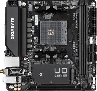 Gigabyte Motherboard A520I AC sAM4 A520 2xDDR4 M.2 HDMI DP Wi-Fi BT mITX