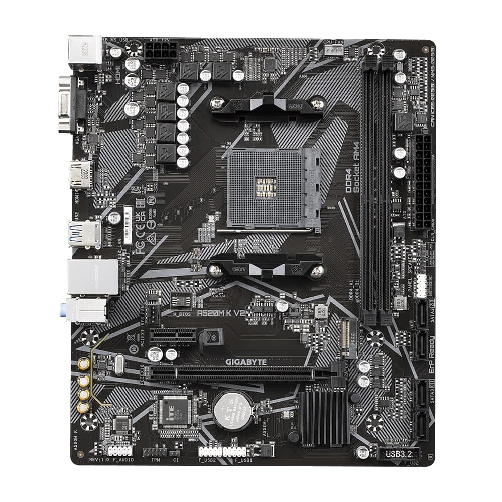 Gigabyte Motherbard A520M K V2 sAM4 A520 2xDDR4 M.2 HDMI mATX