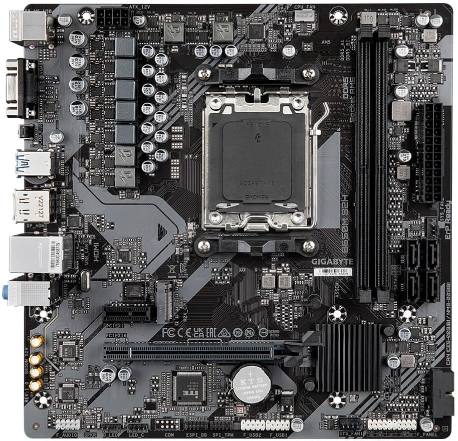 Gigabyte Motherboard B650M S2H sAM5 B650 2xDDR5 M.2 HDMI DP mATX - 6