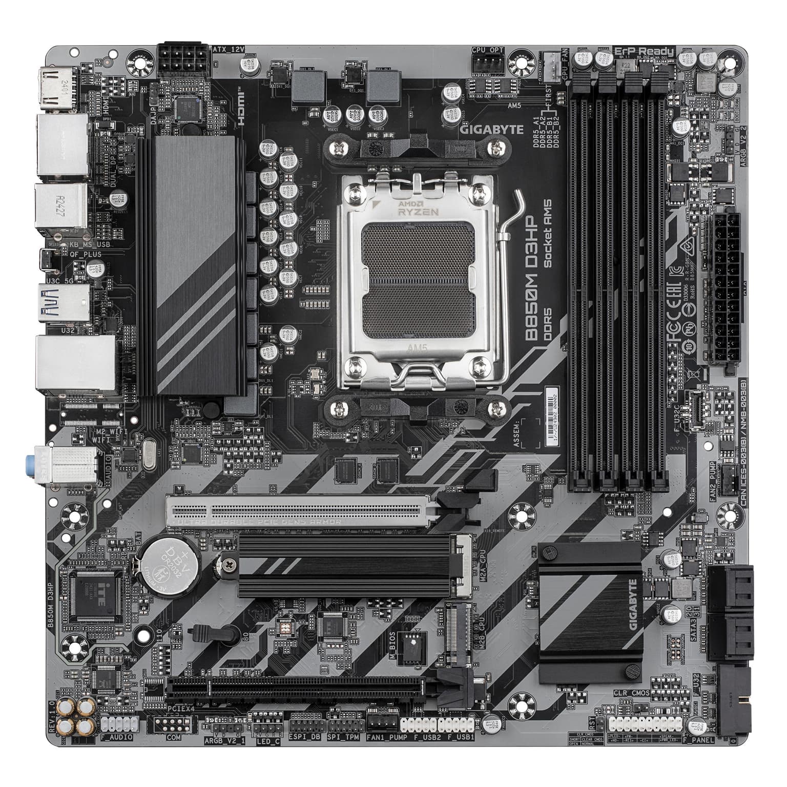 Gigabyte Motherborard B850M D3HP sAM5 B850 4xDDR5 M.2 HDMI DP mATX