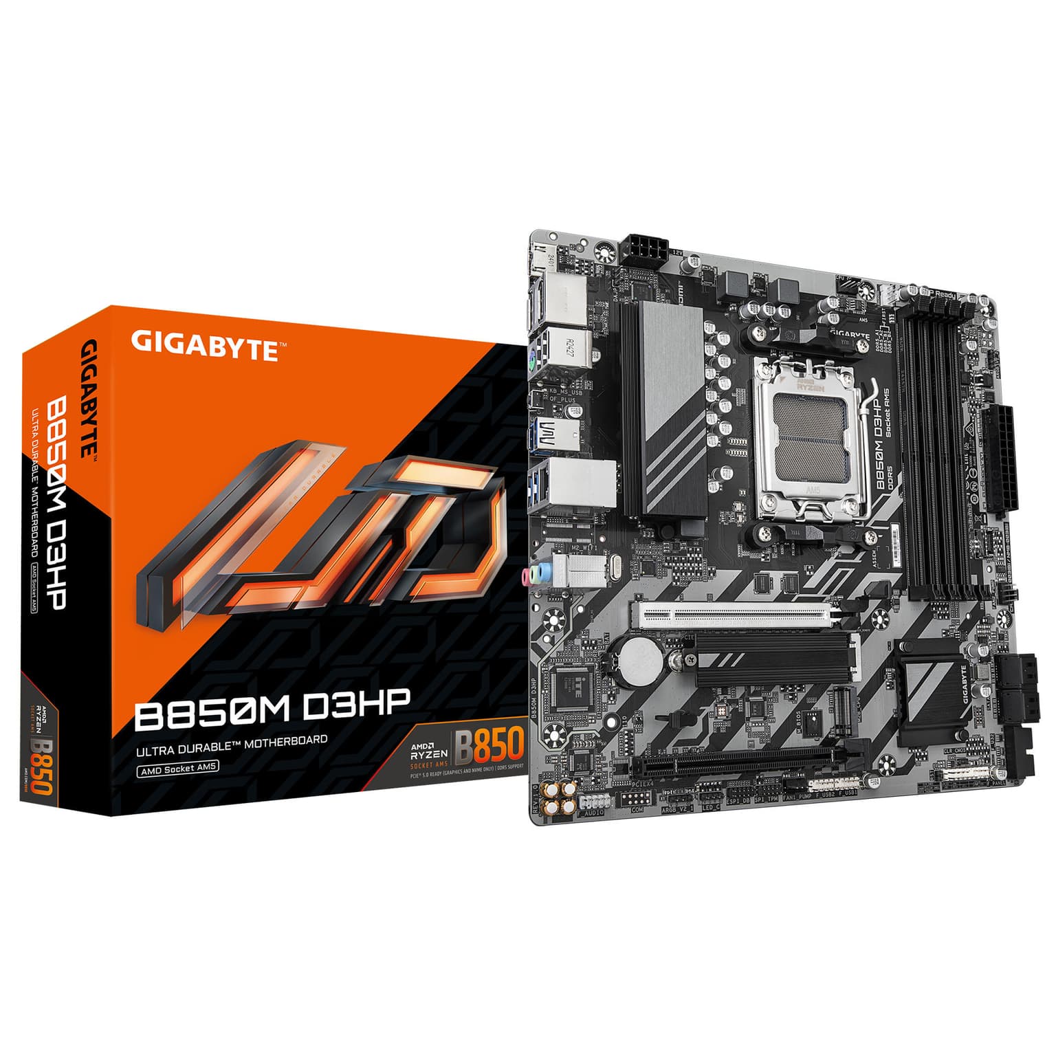 Gigabyte Motherborard B850M D3HP sAM5 B850 4xDDR5 M.2 HDMI DP mATX - 4