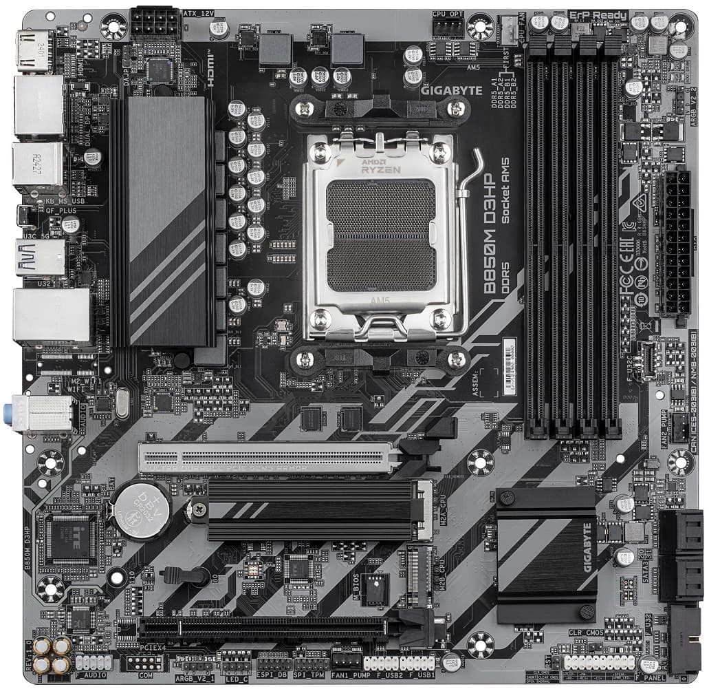 Gigabyte Motherborard B850M D3HP sAM5 B850 4xDDR5 M.2 HDMI DP mATX - 5