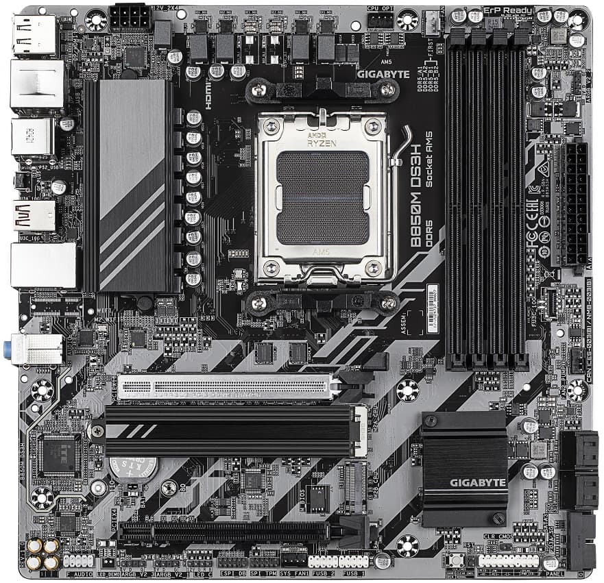 Gigabyte Motherboard B850M DS3H sAM5 B850 4xDDR5 M.2 HDMI DP mATX - 5