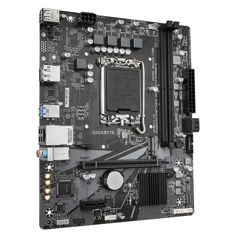 Gigabyte Motherboard H610M K V2 s1700 H610 2xDDR5 HDMI DP mATX - 2
