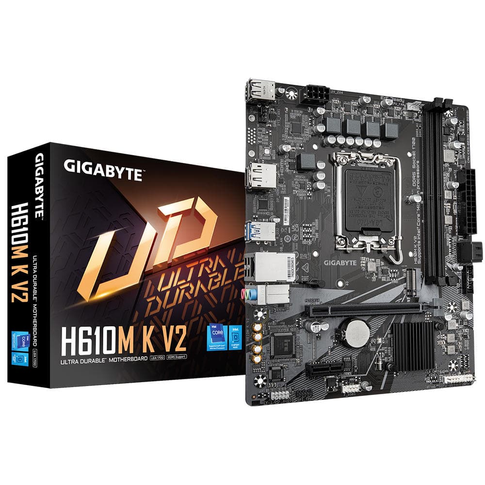 Gigabyte Motherboard H610M K V2 s1700 H610 2xDDR5 HDMI DP mATX - 5