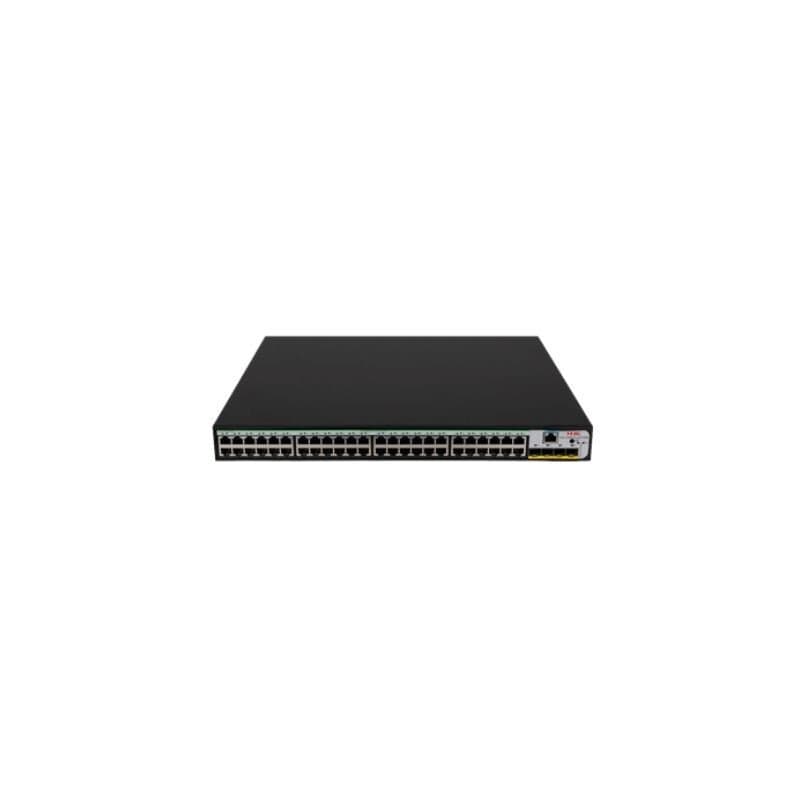 H3C S1850V2-28X-HPWR L2 Ethernet Switch with 24*10/100/1000BASE-T PoE+ Ports (AC 370W) and 4*1G/10G BASE-X SFP Plus Ports,(AC)