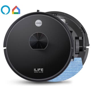 ILIFE A20, 4000Pa Laser Navigation Robotic Vacuum & Mop With APP Control, Black — 2